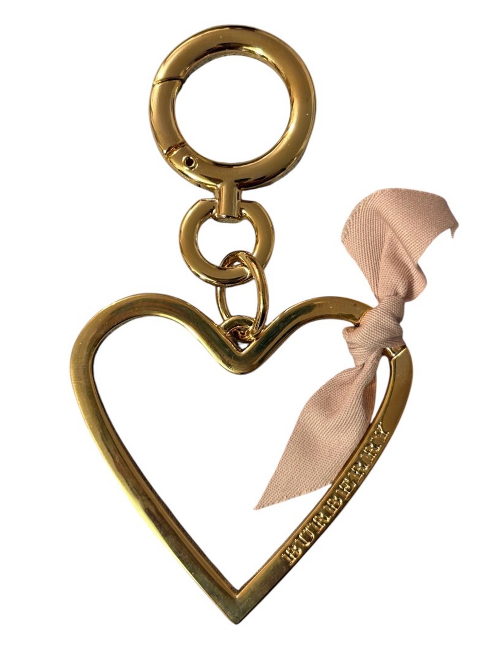 Burberry Gold Heart Bag Charm